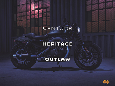 Harley-Davidson Lines bike biker bikers brand brand identity design graphic design harley harley davidson harley davidson heritage identity motorcycle motorcycles outlaw presentation presentation design presentation layout slide venture