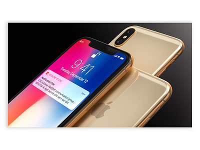 Iphone Xs black c4d design iponexs ui web