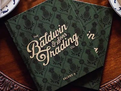 Baldwin & Sons Trading Co. Menu Design branding cocktail creative agency design food menu logo menu design restaurant branding tropical