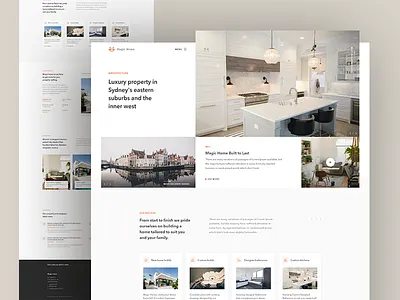 Real Estate Company Landing Page apartment architecture home agent house landing page properties property real estate real estate agency ui web website