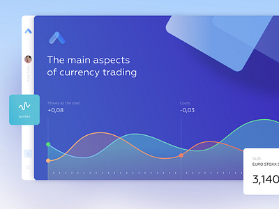 Trading gradiant graph ui web