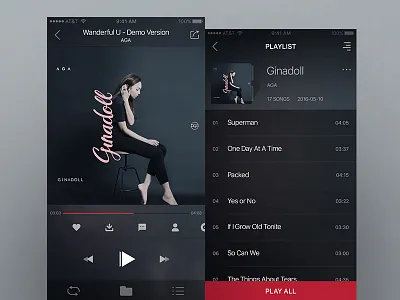 Music App Design album app music music app ui ux