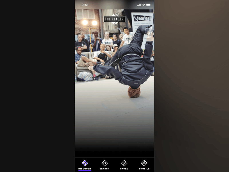 The Reader app editorial design ios ui ux