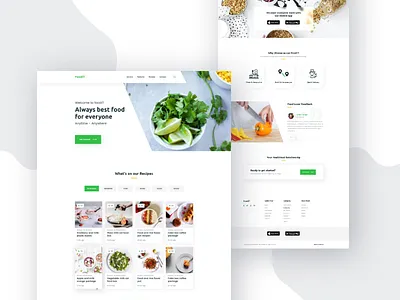 FoodiT_____Food Delivery concept 2018 best shot 2019 trend agency dailyui deliverable delivery delivery app dribbble best food food landing page food template freelance job minimal typography uiux visual website website concept