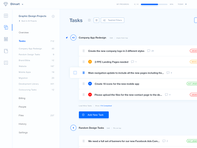 Project Management Application Tasks List chat dashboard pm project management project management tool user interface user interface ui web design