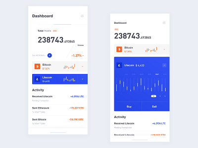 Digital currency application app app design blank card concept design fashion financial graph illustration lists mobile ui ux