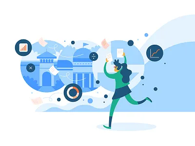 College Vine Website Test Illustration art branding character design design digital drawing education illustration illustrator line painting web website