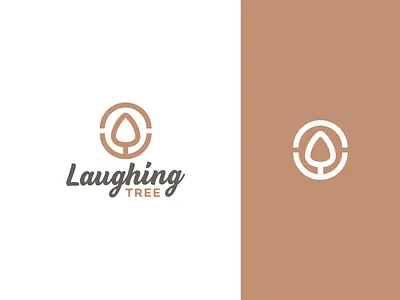 Laughing Tree Guitars Logo acoustic branding classical classical music guitar guitar pick jazz laughing logo mark music music logo symbol tree