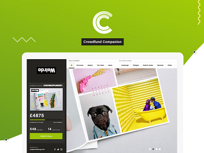 FREE Crowdfund Companion UI Kit by Naomi Atkinson adobe xd crowdfund crowdfund companion freebie kickstarter ui kit ui kits xd