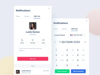 Thunder ⚡VOIP Sidebar call call center customer experience customer service phone number sidebar stachecka thunder tooploox user voice over voip