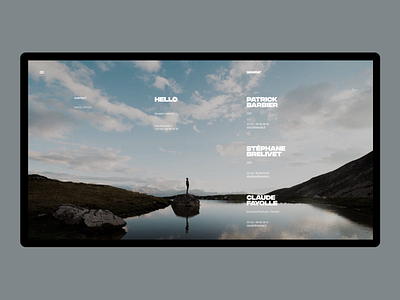 Wanda Contact clean design interface main minimal productions promo site ui ux video wanda web website