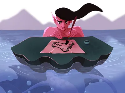 Squeed ink merman art charachterdesigner character characterdesign characters colorful cute design digital digitalart digitalillustration digitalpaint drawing illustration illustratior illustrator ipadpro mermaid originalcharater visualdevelopment