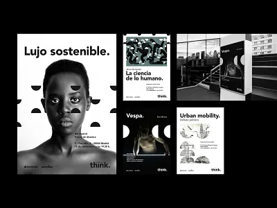 Condé Nast Think black brand design editorial layout logo photography type typography