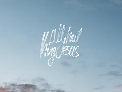 Typography - All Hail King Jesus branding clean design illustration illustrator lettering minimal type typography vector