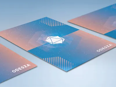 ODESZA Poster design gradient graphic design illustration merch music odesza poster print seattle