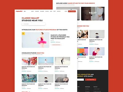 Comdance - Search Results comdance design desktop listing page listings posterama responsive search search results sketch ui ux web