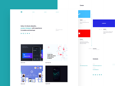 Personal Site Update cv design homepage layout personal portfolio typography ui web