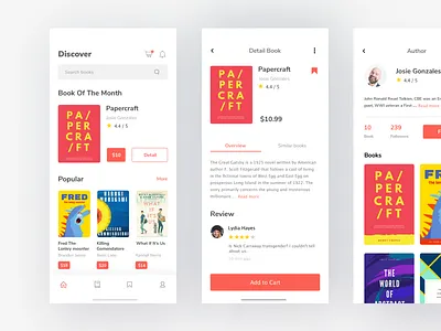 Bookstore App Exploration app bookstore clean concept iphonex mobile screen ui uidesign