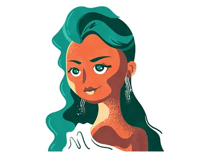 Exotic Elsa | 高贵冷艳 chinese chineseidiom design elsa flat fourchars hiwow idiom illustration lady vector