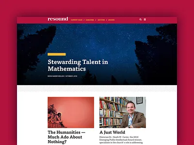 Redeemer University Resound Blog blog christian university web design website
