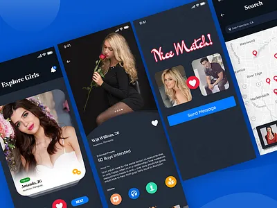 Dating App android dating app couple dating ios ios dating app love matchmaker matchmaking online dating app ui ux