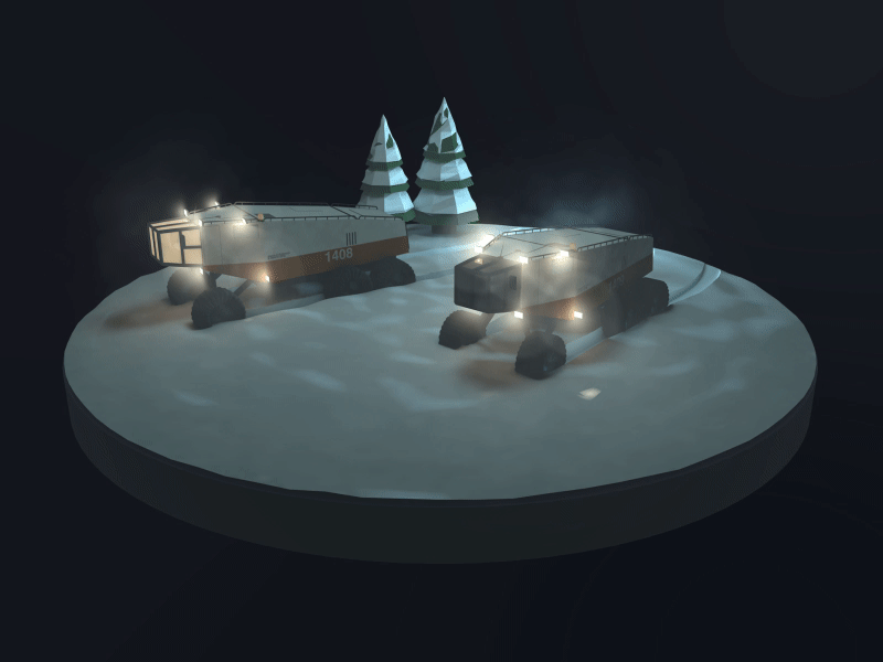 Missing Person 3d c4d low poly miniature motion painting