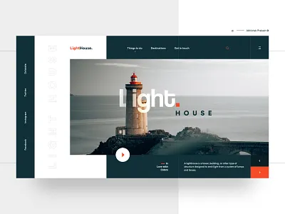 Light House abstract app color colorful dark design dribbble elegant home page landing landing page landing design landing page light house typography ui unique ux web