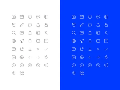 Second Revision for Icons design icon design icon set icons ui user interface ux