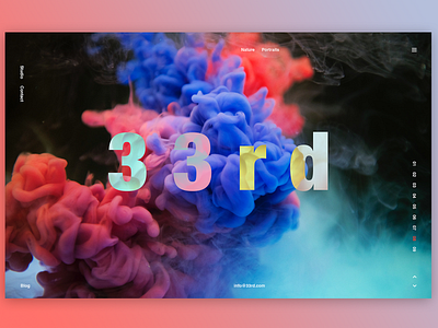 33rd Digital art banner concept design graphic design hero interface landing page photoshop screen slider splashpage squeeze typography ui