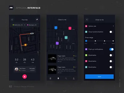Black Car Interface ux 商标 手绘 接口 插图 活版印刷 设计