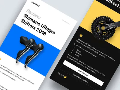 Cyclists' Porn campaign cycling mailing minimal newsletter