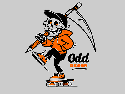 Skate design mascot design graphic illustraion skateboard