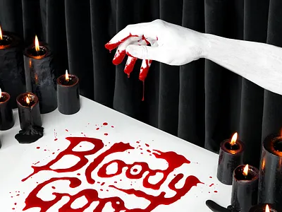 Happy Halloween! bloody dimensional isometric lettering photography set design tactile tactile typography type typography