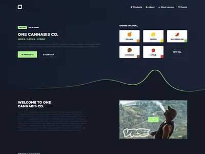 Ecig website app branding cig css dark theme dark ui design ecig html landing landing page ui ux vape web