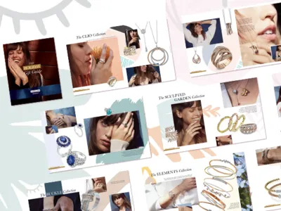 Holiday Digital Gift Guide brouchure digital catalog editorial gift guide graphic design jewelry magazine