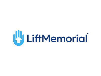 Lift Memorial - Logo Design academy graduation hat golden ratio proportions hand symbol finger houston texas community icon logo logotype negative space hand school simple geometric style guide manual