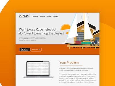 Inotech IT Company design concept design ui uidesign ux webdesign