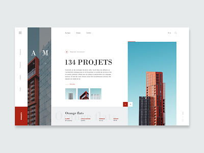 Architecture site app concept architect architectural architectural design architecture design flat ui ux web website