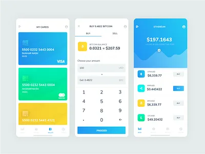 Cryptocurrency trading mobile app app app design crypto currency crypto wallet ios israel mobile product design tel aviv ui ux white