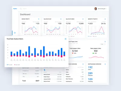 MyBiz Sale Dashboard admin panel business app dashboard uidesign userinterface