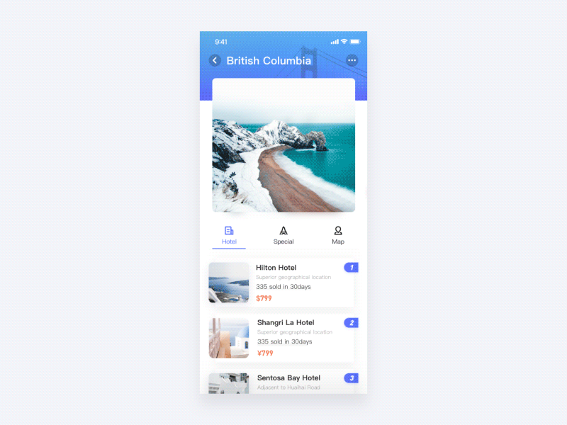 Reservation motion app blue design hotel interface ios motion purple reservation ui ux