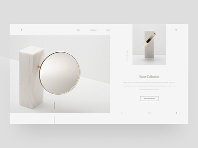 Industrial Design Article Preview Page (Concept) article design grid interface typography ui ux web web design website