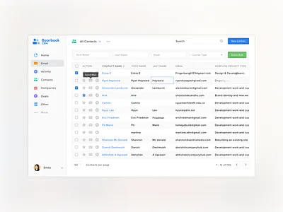 Bearbook CRM - Contact bearbook contact crm pwa web
