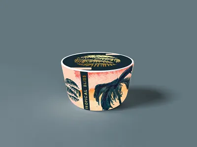 Tropical Bliss Co Beauty Packaging beauty black blue branding business card concept art design fashion gold green illustration letterpress logo minimal modern packaging pink tropical typography ux