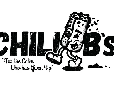 B's for the A atlanta burrito chili illustration to go