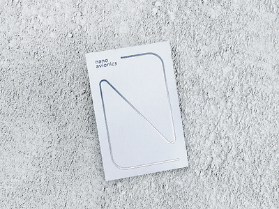 Nano Avionics brand clean logo logotype minimal nano nasa satelite space typography