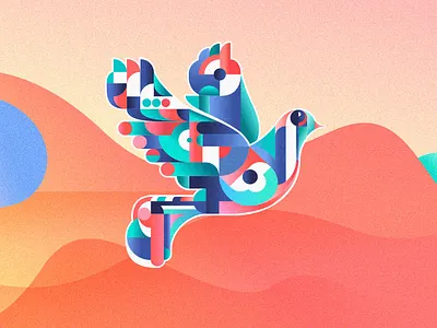 Vrijland Festival Campaign 2018 abstract adobe artwork branding campaign concept creative dribbble flatdesign graphic design identity illustration illustrator illustrator cc minimal pigeon poster storytelling texture vector