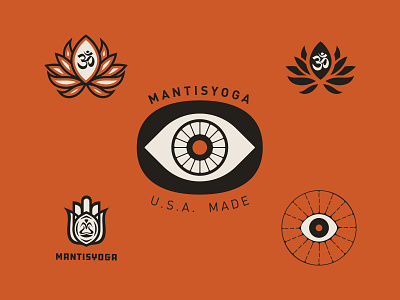 Mantisyoga I apparel design badge colorado icons yoga