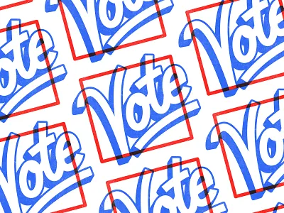 VOTE design illustration lettering typography vote