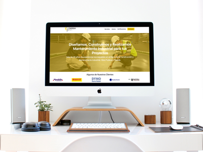 Carga color design illustration logo mexico mockup website